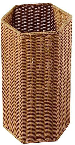 OSALADI Yogamatten, gewebter Schirmständer, Rattankorb, freistehende Stöcke, Halter, Regenschirmkorb, hoher Korb, Boden, gewebter Eimer für Wäsche, Eingangsbereich, Regenschirm