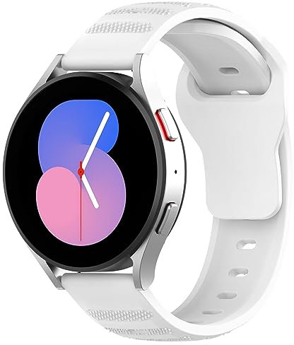 FTRONGRT 22mm Uhrenarmband Kompatibel mit Fossil Hybrid SmartWatch HR, Weiches Silikonarmband, Ersatzarmband für Fossil Hybrid SmartWatch HR- (Weiss)