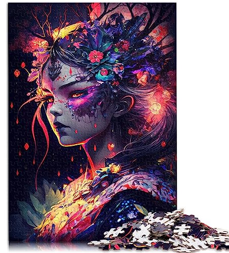 Puzzle für Erwachsene, Manga-Mädchen, 1000 Teile, Puzzle für Erwachsene und Kinder ab 12 Jahren, Papppuzzles, anspruchsvolles Spiel, Geschenke, Größe: 26 x 38 cm