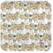 Emma Ball Farmyard Sheep - Bandeja cuadrada de melamina, color crema, beige, neutro, 29 cm