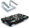 Hercules DJControl Inpulse 500 2-Deck DJ Controller Set + keepdrum Laptopständer Silberfarben