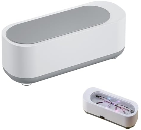 45000HZ Ultraschallreinigungsgerät Tragbarer Gläser Reiniger Maschine Schmuck Reinigung Ultraschall Ultrasonic Cleaner für Brillen, Uhren, Ohrringe, Ringe, Halsketten, Münzen, Schminkpinsel