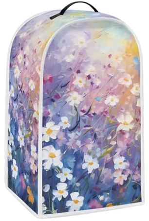 CREAMIC Daisy Print Blender Appliance Cover Washable Food Processor Covers Stand Mixer Appliance Cover Kitchen Appliance Cover Kitchen Appliance Cover for Stain