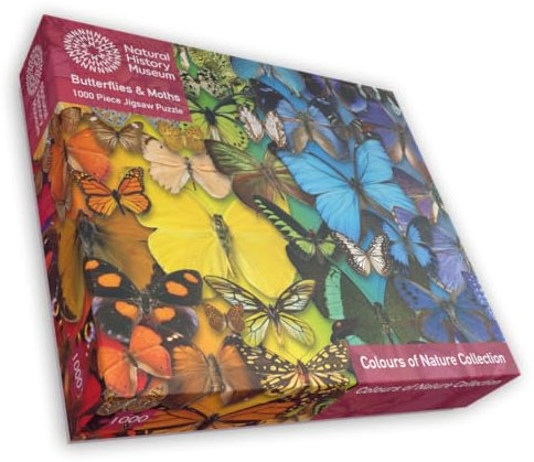 1000 Piece Jigsaw Puzzle - Natural History Museum - Butterflies & Moths For Adults size 66 x 50cms