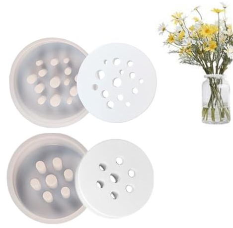 Blumenretter Silikonform | 2 Stück Silikonform Blumenretter | Runde Brikettform Aus Silikon Zum Arrangieren Von Blumen | Silikonwabenform Zum Erstellen Von Vasen Und Blumensträußen