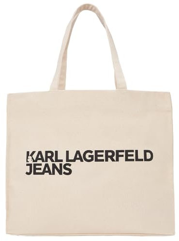 KARL LAGERFELD JEANS, Damen, Essential Logo Shopper, Beige, One size