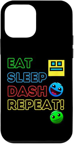 Eat Sleep Dash Repeat Video Game Geometry Video Gamer Case for iPhone 12 mini