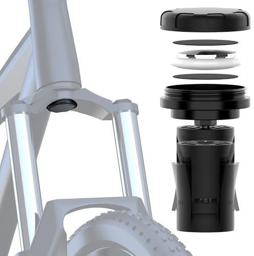 Fahrradhalterung Versteckt Gabel für AirTag, Anti-Diebstahl-Schutz-Hülle Air Tag Fahrradhalter, Wasserdicht GPS-Tracker-Fahrrad-Zubehör Kompatibel mit MTB-Federgabel mit Innendurchmesser 18-30mm
