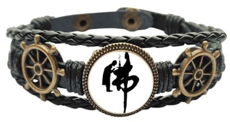 Culture Mönch Guanyin Lederarmband geflochten Ozean Armband, M, Metall