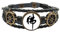 Culture Mönch Guanyin Lederarmband geflochten Ozean Armband, M, Metall