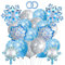 ParPix Schneeflocken Ballons Frozen Geburtstagsdeko,26 Stk Schneeflocken Luftballon,Weihnachten Deko Schnee Folienballon Frozen,Luftballon Schneeflocke,Snowflake Luftballons Frozen Winter Dekorationen