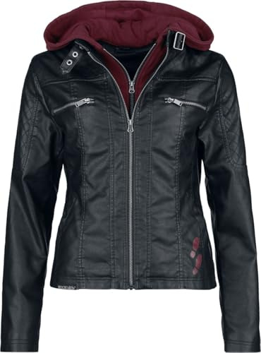 Harry Potter Mischief Managed Frauen Kunstlederjacke schwarz