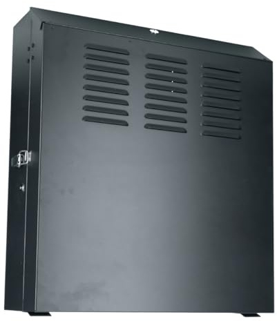 DSIT 6HE Netzwerkschrank flach (BxTxH) 645x293x783mm - Schwarz | Traglast 60 kg