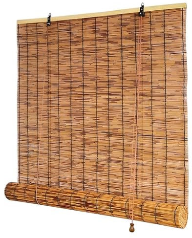 Bambus Rollos Für Außen Schilf Vorhang Bambusrollo 90 100 120 140 150 160 180cm Breit Bambus Raffrollo Mit Lifter Sonnenschutz Rollos Bambus Sichtschutz Bambus Rollo Jalousine Für Fenster Balkon