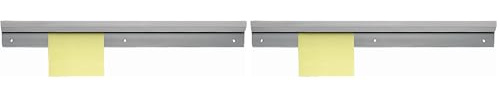 Lacor 60791 -Barra para sujeción de notas, Aluminio, 915 mm (Paquete de 2)