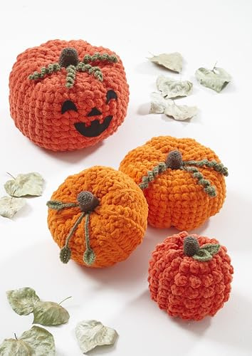 King Cole Crochet Pattern, Halloween Crochet Pumkins (9219)