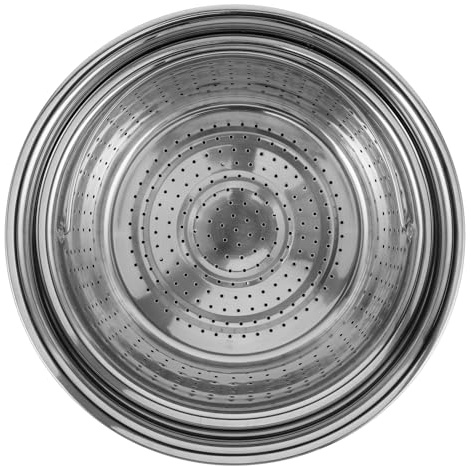 Cabilock Set Inox Cuve Intérieure Cuiseur Riz Panier Égouttoir Séparateur Vapeur pour Cocotte Électrique Induction Cuisine Maison