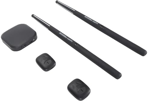 Ejoyous Virtuelles Schlagzeug Set, Elektronisches Air Drum Virtual Drum Set Lufttrommel- mit Bewegungserkennung 2 Trommelstöcken, 2 Fußpedalen