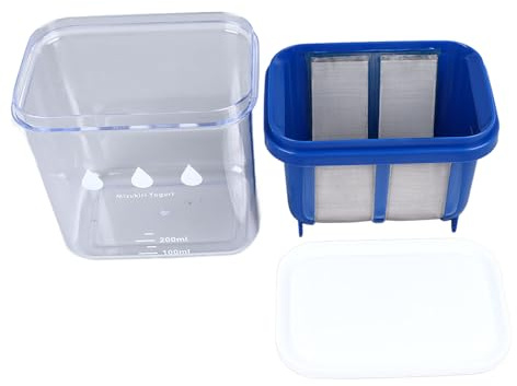 Julihai Filtre à Yaourt de Grande capacité, Filtration Efficace en Résine, Séparateur de Lactosérum en Acier Inoxydable pour Yaourtière Grecque