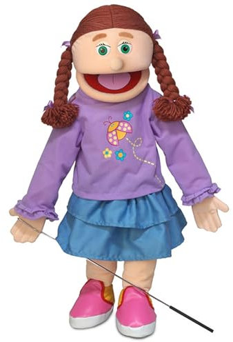 Amy, Peach Girl, Full Body, Ventriloquist Style Puppet, 65cm