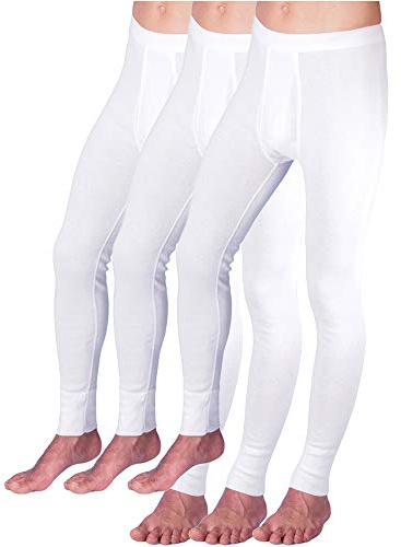 HERMKO 3540 Herren Lange Unterhosen mit Eingriff 3er Pack (Weitere Farben) Bio-Baumwolle