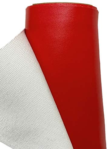 A-Express Kunstleder Lederimitat Wasserdicht Leder Stoff Schneiderei Kleidung Kleid Meterware - Rot - 200cm x 140cm