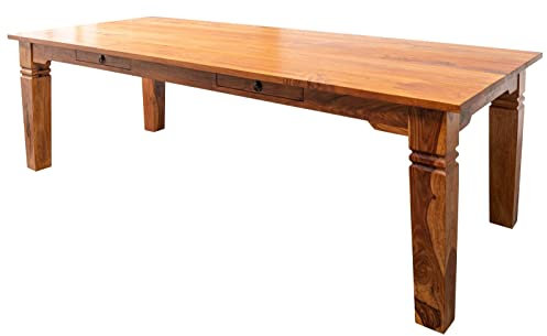 MASSIVMOEBEL24.DE Esstisch Akazie 200x100x76 Honig lackiert Oxford #0606