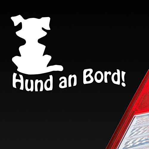 Hellweg Druckerei Hund an Bord Dog Tier Tuning Auto Aufkleber Sticker Heckscheibenaufkleber