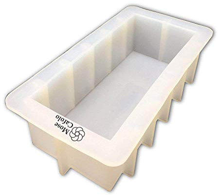 Mose CAFOLO Large Loaf Soap Mold Thick Lip Silicon Rectangular Mould 40oz DIY Handmade Swirl Making Tools