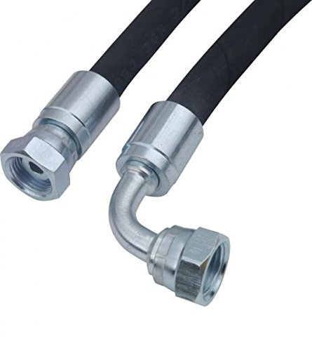 Tuyau hydraulique 2SC, BSP, DN08 3/8, IG/IG 90°, adapté à vos besoins, taille 1000
