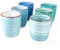 MamboCat Blue 6-er Kaffee-Becher-Set blau I Steingut-Tasse groß mit Strudel-Dekor - in maritimen Blautönen I tolle Jumbo-Tee-Tasse - Tea & Coffee Mug I 300 ml Kaffee-Tassen-Set groß 6 Stück