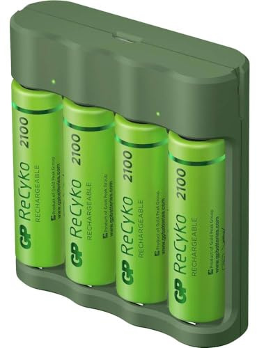 GP ReCyko B421/210 4-Port USB Chargeur + 4X AA NiMh 2100mAh