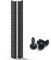Jingchengmei 10 HE Rackschiene mit Hardware, schwarz, 2 Stücke (10U, Black)