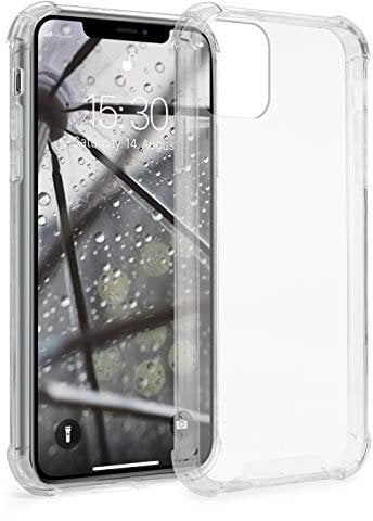 MyGadget Case for iPhone 11 Pro - Slim Clear TPU Bumper Edges & hard Anti-Scratch Back Cover Protection - Shockproof Silicone Anti-Yellow