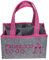 mucHome Prosecco to go Damen Handtasche aus Filz für 6 Flaschen Flaschenträger Aufbewahrungstasche, grau