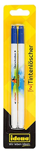 Idena 509047- Tintenlöscher, 1 Korrektur- und 1 Schreibspitze, 10 Stück