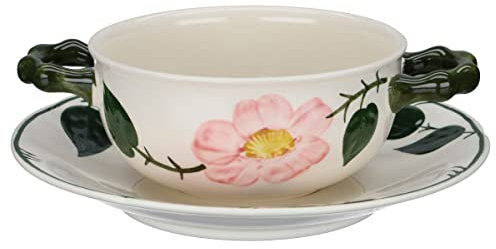 Villeroy & Boch Suppentasse mit Untere Wildrose