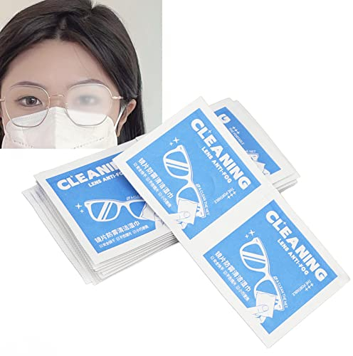 Lingette Nettoyante Anti-buée, 30 Pcs Anti-buée Lingette Anti-buée Lingette Anti-buée Jetable Individuelle Pré-humidifiée Lingette de Nettoyage Anti-buée pour Lunettes, écran de