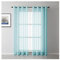 Banemi Fenstergardinen Wohnzimmer, Gardinen Wohnzimmer Fenster 2er Set Polyester Einfarbig Dekorative Vorhänge für Wohnzimmer 132x214cm Azurblau