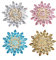Oenothera 4 Stücke 4 Farbe Kristall Blume Brosche, Broches Damen, Österreichischen Kristall Hochzeit Brosche, für DIY Hochzeit Dekoration Haarschmuck