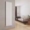 EMKE 1800x472mm Radiator Horizontal Column Designer Radiators Oval Double Radiators White Central Heating for Bedroom, Dining Room, Living Room, Study Room