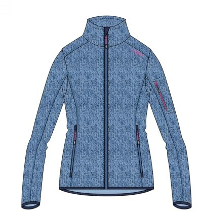 CMP Damen Knit-Tech Jacke, Provence/Sky, 52