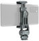 Leaplumin Phone Mount for Camera Hot Shoe, Aluminum Camera Holder with 2 Additional Cold Shoe Mounts, 360°Adjustable Phone Holder for iPhone 15 Android Sony Canon DJI Ronin Gimbals - Gray