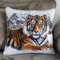Knüpfkissen-Set Mit Tiger-Tierprägung，Knüpfkissen-Set Mit Schneeberglandschaft，Nähsets Zum Herstellen Von Kissenbezügen，Diy-Sets Zum Häkeln Und Sticken，Sets Zum Herstellen Von Kissenbe 43x43cm
