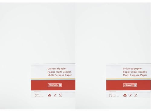 Brunnen 105122507 Universalpapier, A4, 25 Blatt, 160 g/m², perlweiß (Packung mit 2)