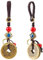 SUPERFINDINGS 2 porte Monnaie Chinois Lucky Coins Feng Shui Coins Feng Shui Cooper Coins Lucy Gifts Good Luck Charms Décoration Feng Shui Porte-clés pour la richesse et la prospérité, Couleur café