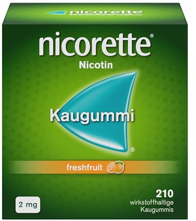 nicorette 2 mg Nikotinkaugummi freshfruit zum Rauchen aufhören – 2x210 St. | nicorette® Kaugummi lindert Entzugssymptome wie Rauchverlangen, innere Unruhe und gesteigerten Appetit