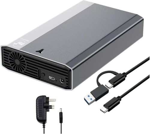 ModusTech 12TB External (DESKTOP) Hard Drive USB 3.1 Type-C - High-Speed Data Storage for PC, Mac, Laptops, and Gaming Consoles - Durable Design, Compatible with Windows, MacOS, Linux (TB)