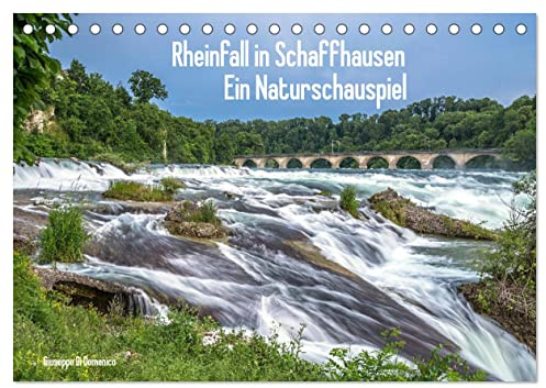Rheinfall in Schaffhausen - Ein Naturschauspiel (Tischkalender 2026 DIN A5 quer), CALVENDO Monatskalender: Europas größter Wasserfall - der Rheinfall in Schaffhausen (CALVENDO Orte)
