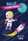 Hallo Planet Schule - Space Girl Lola: Cooles personalisiertes Schreiblernheft und Malbuch A4 110 Seiten, Geschenk für Mädchen zur Einschulung und zum Buchstaben schreiben lernen